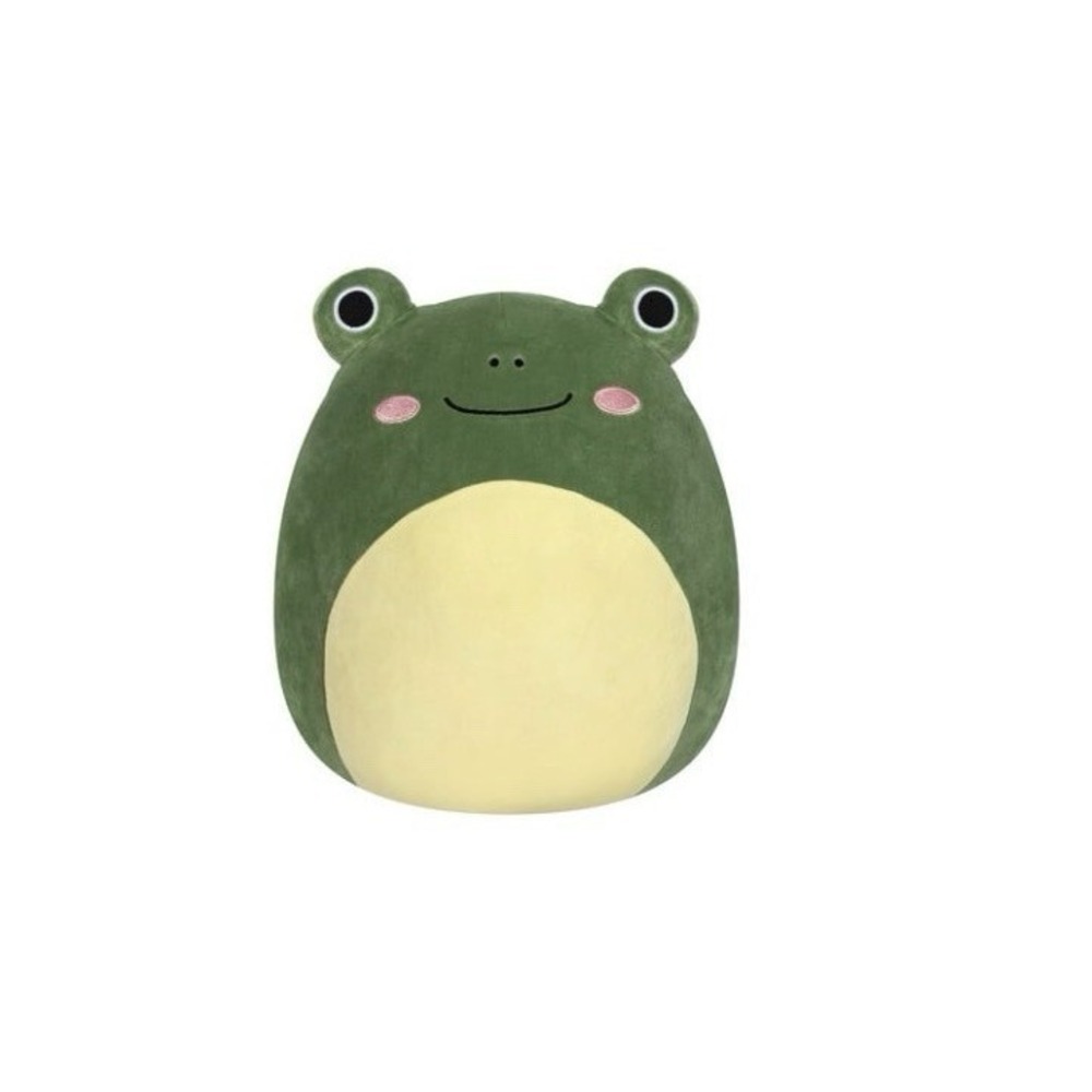 NEW Squishmallows 12-13" GLORIA The Smiling Green Frog Plush Pink Cheeks NWT